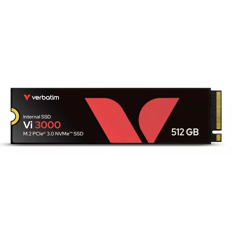 Verbatim Vi3000 PCIe NVMe M.2 SSD 512GB, 512 GB, M.2, 3100 MB/s