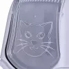 Litter box DIAMENTIQ BAYA light grey/dark grey 55.5×40×38.7 cm, plastic, reversible door