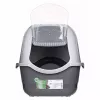 Litter box DIAMENTIQ BAYA light grey/dark grey 55.5×40×38.7 cm, plastic, reversible door