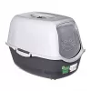 Litter box DIAMENTIQ BAYA light grey/dark grey 55.5×40×38.7 cm, plastic, reversible door