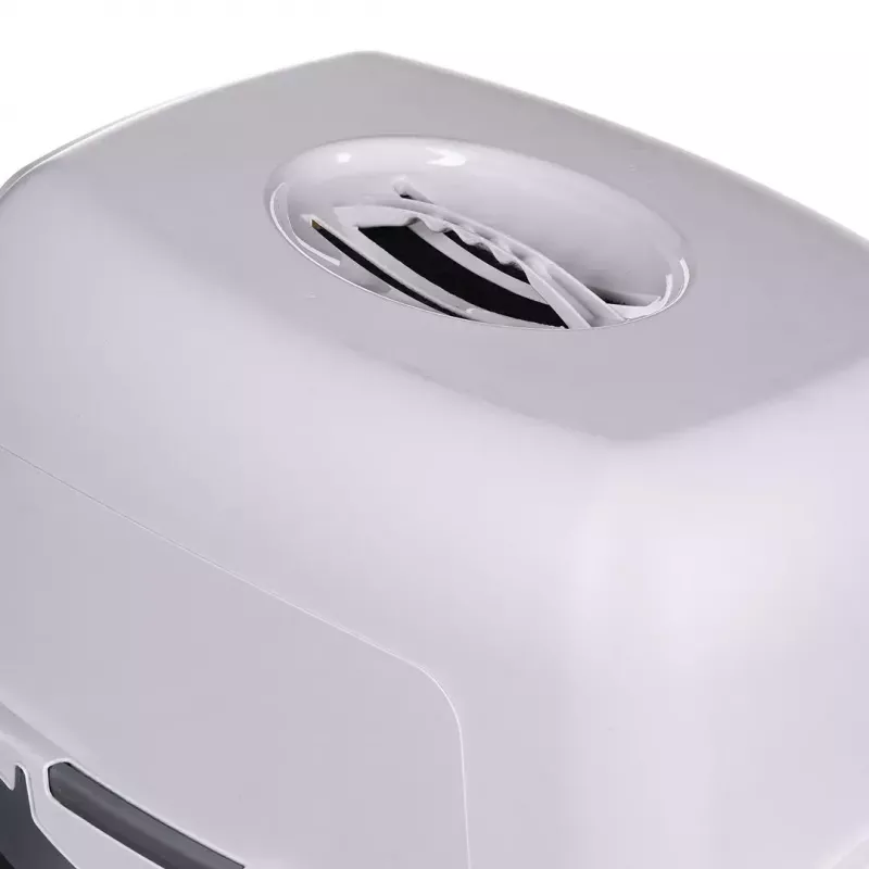 Litter box DIAMENTIQ BAYA light grey/dark grey 55.5×40×38.7 cm, plastic, reversible door
