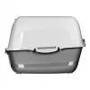 Litter box DIAMENTIQ BAYA light grey/dark grey 55.5×40×38.7 cm, plastic, reversible door
