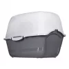Litter box DIAMENTIQ BAYA light grey/dark grey 55.5×40×38.7 cm, plastic, reversible door