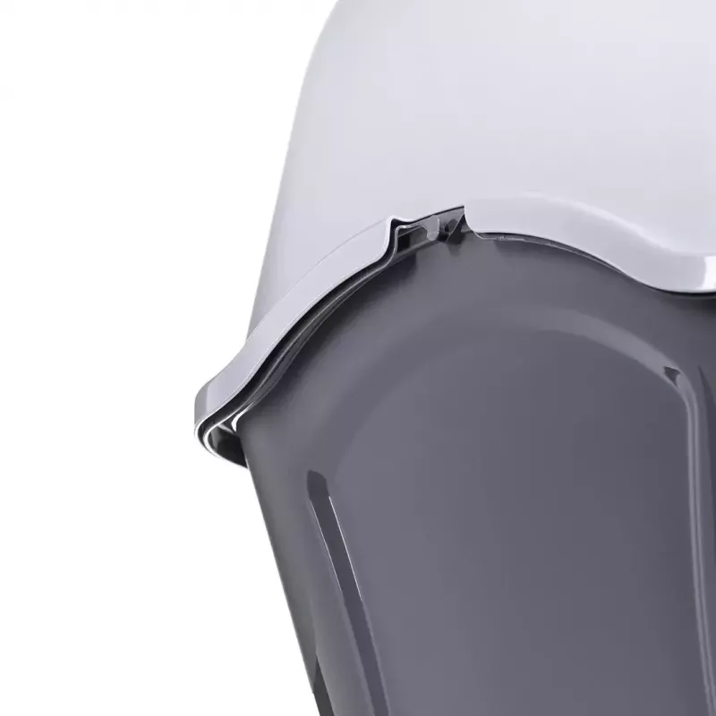 Litter box DIAMENTIQ BAYA light grey/dark grey 55.5×40×38.7 cm, plastic, reversible door