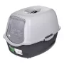 Litter box DIAMENTIQ BAYA light grey/dark grey 55.5×40×38.7 cm, plastic, reversible door