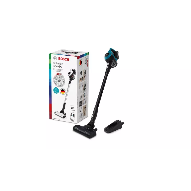 Bosch Serie 6 BBS611LAG stick vacuum/electric broom 2-in-1 stick vacuum Battery Dry Bagless 0.3 L Blue 2.5 Ah