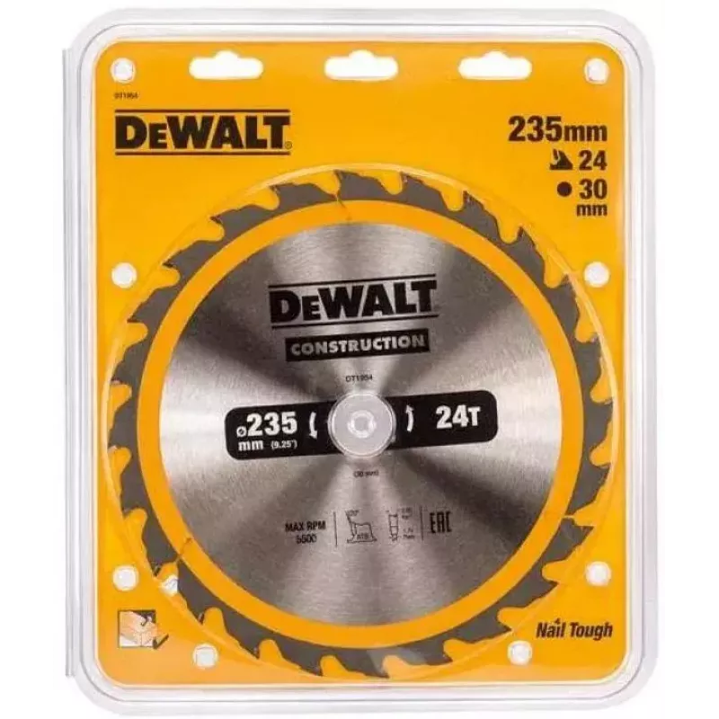 Circular saw blade DeWALT DT1954-QZ 23.5 cm 1 pc