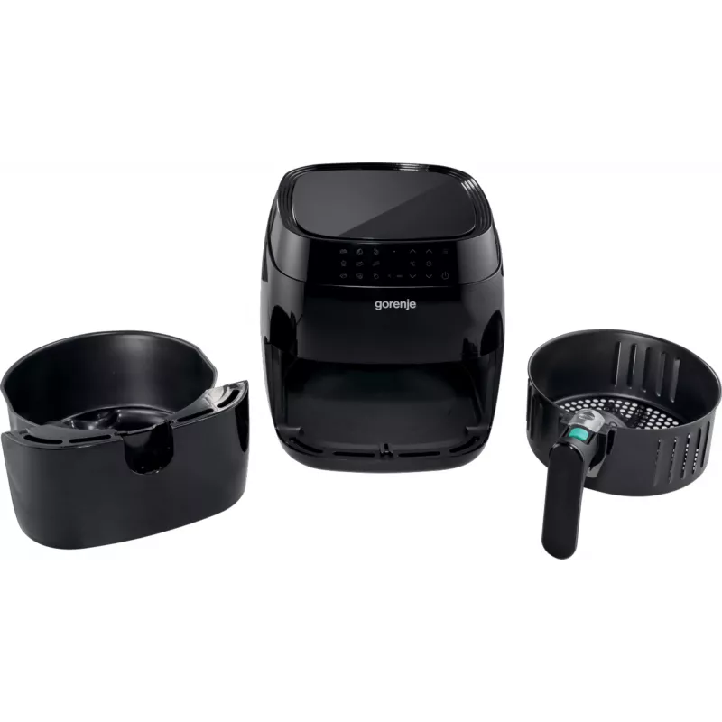 Hot air fryer Gorenje AF1409DB — 3.2 L capacity, 1400 W, LED display, min temp 90 °C, black