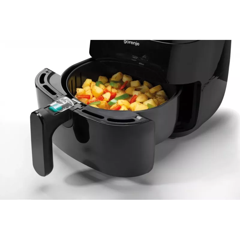 Hot air fryer Gorenje AF1409DB — 3.2 L capacity, 1400 W, LED display, min temp 90 °C, black