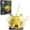 4D Build , Pokémon Pikachu 3D Model Kit, Pokémon Figure, Kanto First Partner Collection, Desk Décor, 201 Pieces, for Ages 12 & Up