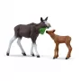 Figure set Schleich WILD LIFE Moose Family — realistic animal figurines, 3+ years, multicolour