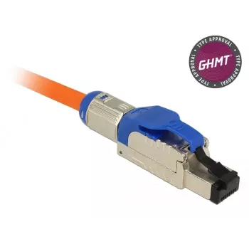 Wire Connector RJ-45 DeLOCK 86487 Blue Silver
