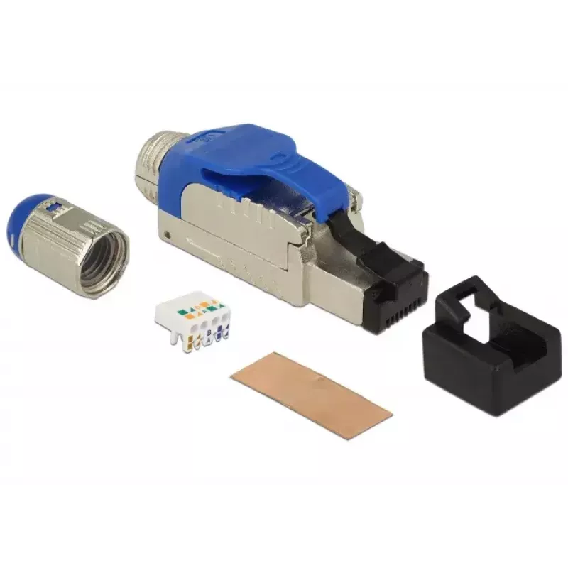 Wire Connector RJ-45 DeLOCK 86487 Blue Silver