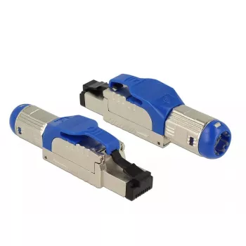 Wire Connector RJ-45 DeLOCK 86487 Blue Silver