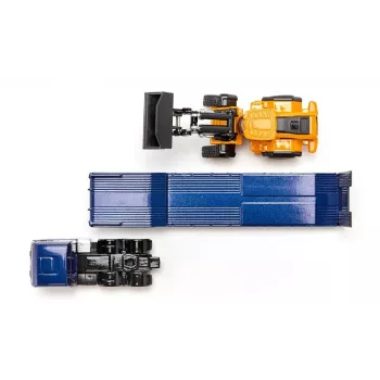 Truck play vehicle Siku 1790 metal and plastic, recommended age 3+, black/blue/yellow