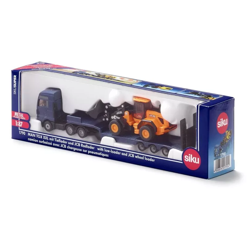 Truck play vehicle Siku 1790 metal and plastic, recommended age 3+, black/blue/yellow