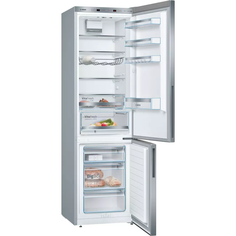 Bosch Serie 6 KGE39AICA fridge-freezer Freestanding 343 L Stainless steel