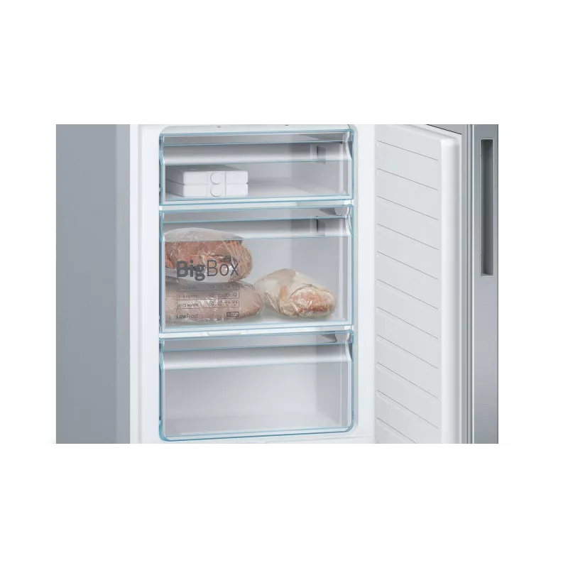 Bosch Serie 6 KGE39AICA fridge-freezer Freestanding 343 L Stainless steel