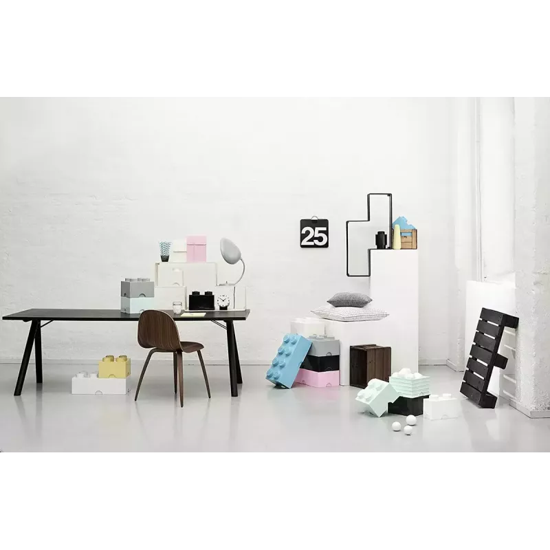 Storage brick box room copenhagen LEGO Storage Brick 4 grey RC40031740, stackable toy and storage container