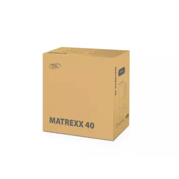 PC Case DeepCool MATREXX 40 3FS Micro Tower — Micro ATX/Mini-ITX, tempered glass, 3x140/2x120 fan support, GPU up to 320 mm, 2x3.5 inch + 2x2.5 inch, black