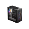 PC Case DeepCool MATREXX 40 3FS Micro Tower — Micro ATX/Mini-ITX, tempered glass, 3x140/2x120 fan support, GPU up to 320 mm, 2x3.5 inch + 2x2.5 inch, black