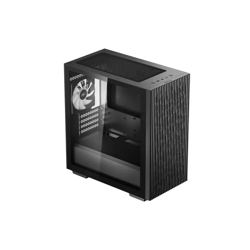PC Case DeepCool MATREXX 40 3FS Micro Tower — Micro ATX/Mini-ITX, tempered glass, 3x140/2x120 fan support, GPU up to 320 mm, 2x3.5 inch + 2x2.5 inch, black