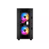 PC Case DeepCool MATREXX 40 3FS Micro Tower — Micro ATX/Mini-ITX, tempered glass, 3x140/2x120 fan support, GPU up to 320 mm, 2x3.5 inch + 2x2.5 inch, black