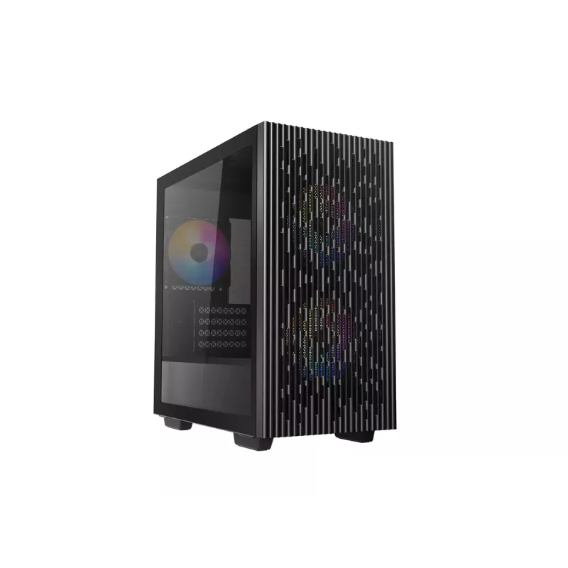 PC Case DeepCool MATREXX 40 3FS Micro Tower — Micro ATX/Mini-ITX, tempered glass, 3x140/2x120 fan support, GPU up to 320 mm, 2x3.5 inch + 2x2.5 inch, black