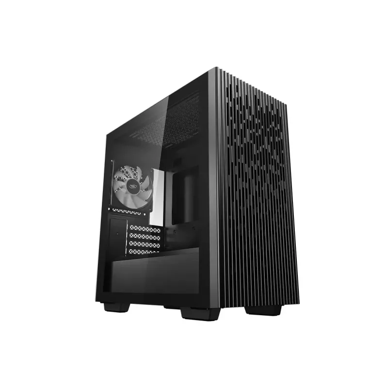 PC Case DeepCool MATREXX 40 3FS Micro Tower — Micro ATX/Mini-ITX, tempered glass, 3x140/2x120 fan support, GPU up to 320 mm, 2x3.5 inch + 2x2.5 inch, black
