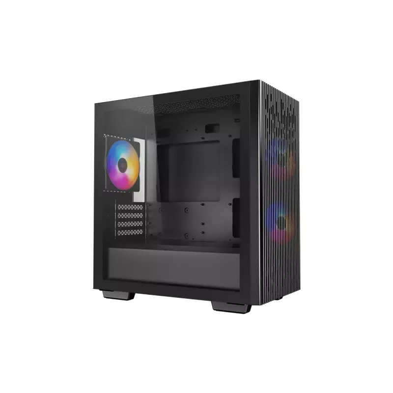 PC Case DeepCool MATREXX 40 3FS Micro Tower — Micro ATX/Mini-ITX, tempered glass, 3x140/2x120 fan support, GPU up to 320 mm, 2x3.5 inch + 2x2.5 inch, black