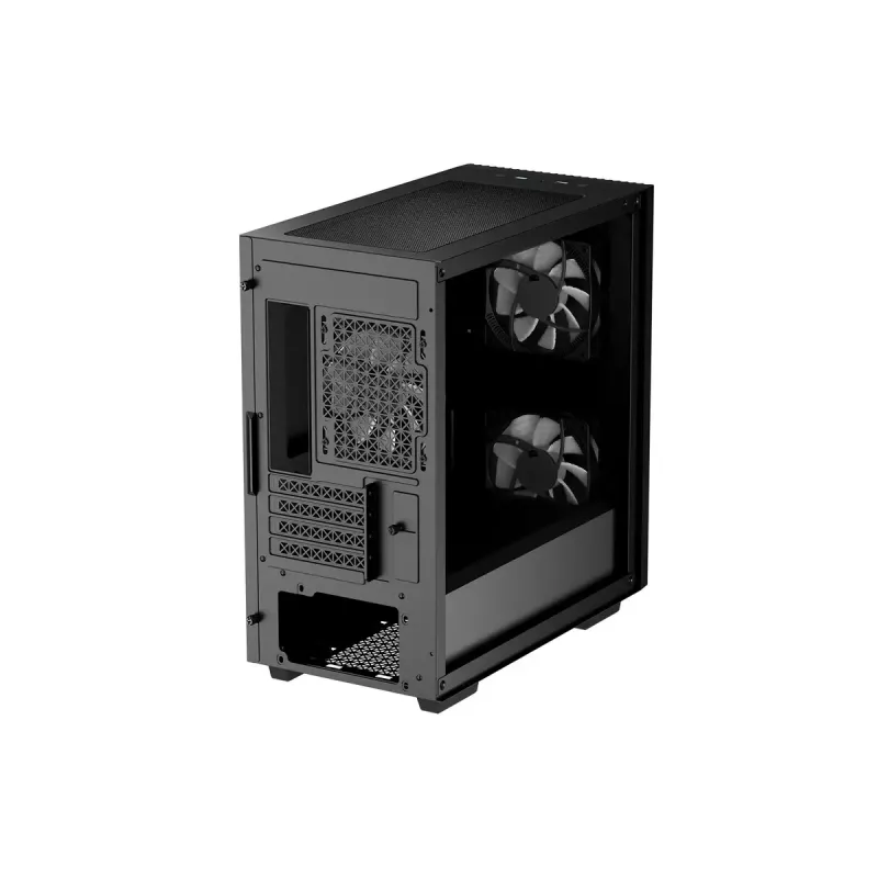 PC Case DeepCool MATREXX 40 3FS Micro Tower — Micro ATX/Mini-ITX, tempered glass, 3x140/2x120 fan support, GPU up to 320 mm, 2x3.5 inch + 2x2.5 inch, black