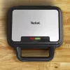 Tefal SW383D10 sandwich maker 700 W Black, Stainless steel
