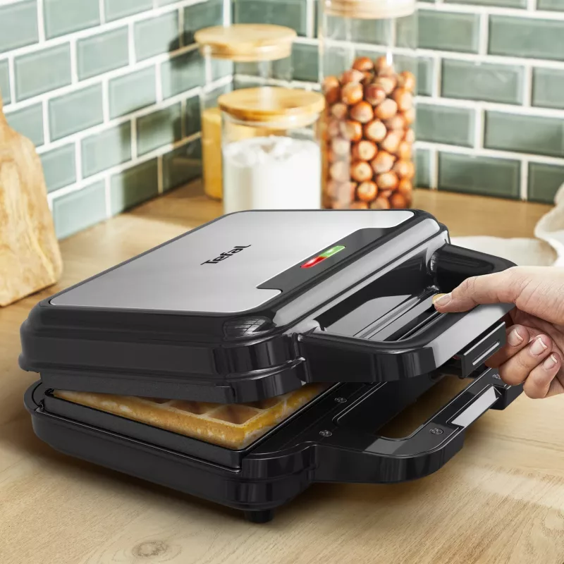 Tefal SW383D10 sandwich maker 700 W Black, Stainless steel