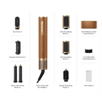 Dreame AirStyle Pro Hair styling kit Warm Black, Rose gold 1300 W 2.8 m