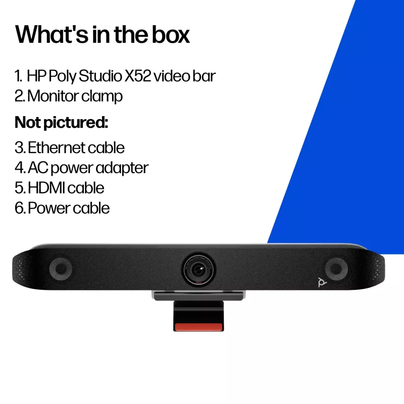 Group video conferencing system POLY Studio X52 4K Ultra HD 60 fps