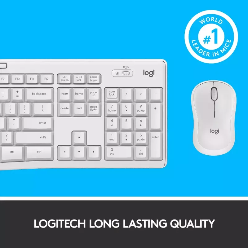 Wireless Keyboard and Mouse Combo Logitech MK295 Silent