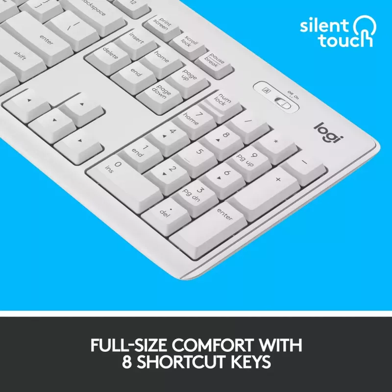 Wireless Keyboard and Mouse Combo Logitech MK295 Silent