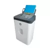 Paper shredder HP ONESHRED Auto 200CC — auto-feeding 200-sheet capacity, micro-cut P-4, 28 L bin, white-gray