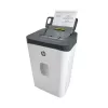 Paper shredder HP ONESHRED Auto 200CC — auto-feeding 200-sheet capacity, micro-cut P-4, 28 L bin, white-gray