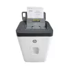 Paper shredder HP ONESHRED Auto 200CC — auto-feeding 200-sheet capacity, micro-cut P-4, 28 L bin, white-gray