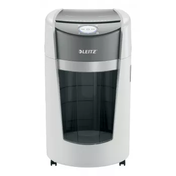 Leitz IQ OptiMax Office Micro Cut Paper Shredder Security P5 35L - White