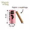 Compostable poop bags Starch Bag STARCHBAG BIO lilac, vegetable fibers, 8 × 15 pcs
