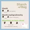 Compostable poop bags Starch Bag STARCHBAG BIO lilac, vegetable fibers, 8 × 15 pcs