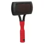 Brush Trixie 2301 rubber grooming brush for cats and dogs, ergonomic anti-slip handle, red/black