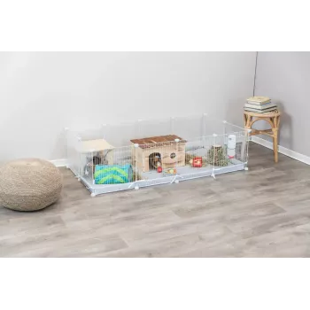 Cage Trixie Indoor Run TX-62460 for Guinea Pig/Rabbit, Metal, Grey, 1400×700×350 mm