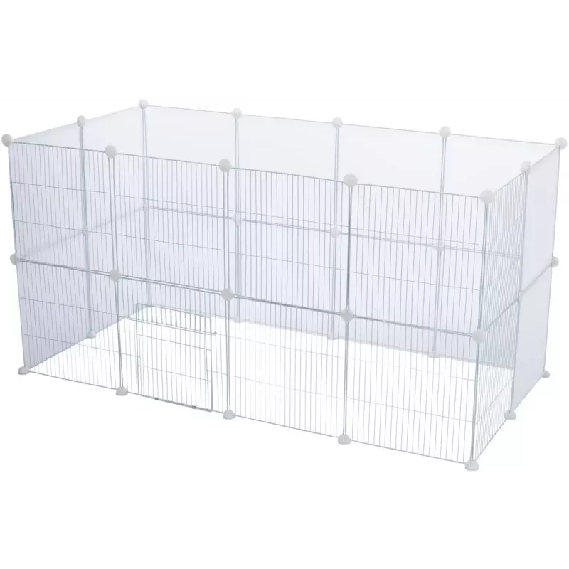 Cage Trixie Indoor Run TX-62460 for Guinea Pig/Rabbit, Metal, Grey, 1400×700×350 mm