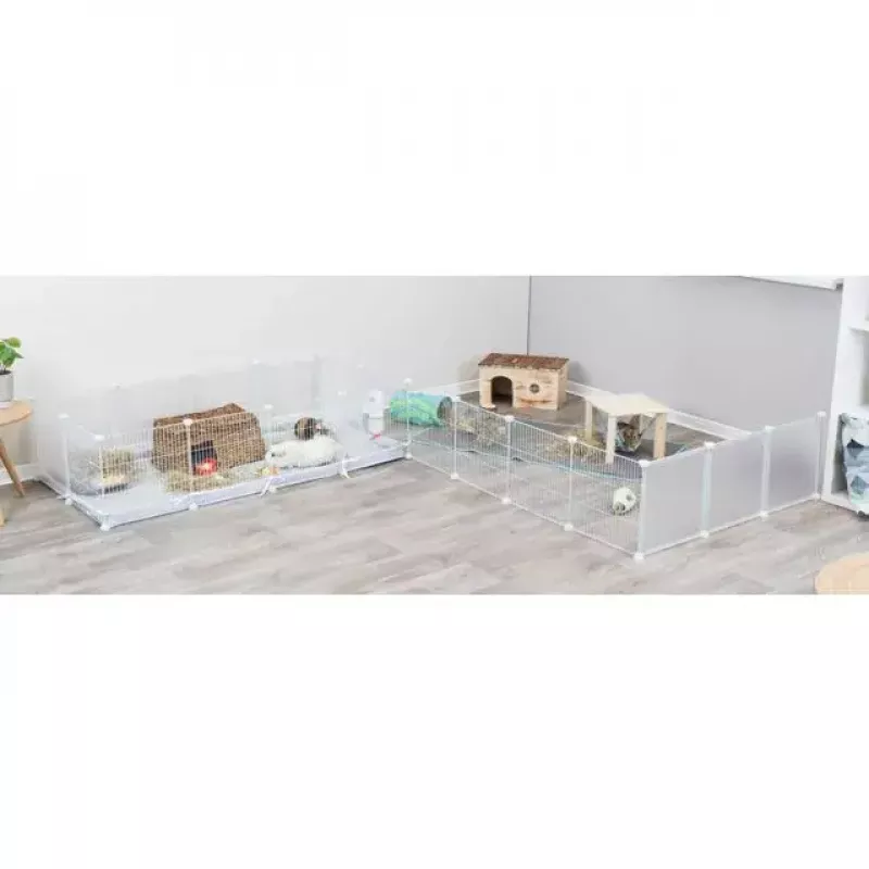 Cage Trixie Indoor Run TX-62460 for Guinea Pig/Rabbit, Metal, Grey, 1400×700×350 mm