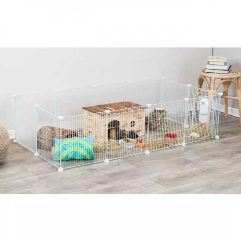 Cage Trixie Indoor Run TX-62460 for Guinea Pig/Rabbit, Metal, Grey, 1400×700×350 mm