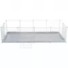 Cage Trixie Indoor Run TX-62460 for Guinea Pig/Rabbit, Metal, Grey, 1400×700×350 mm