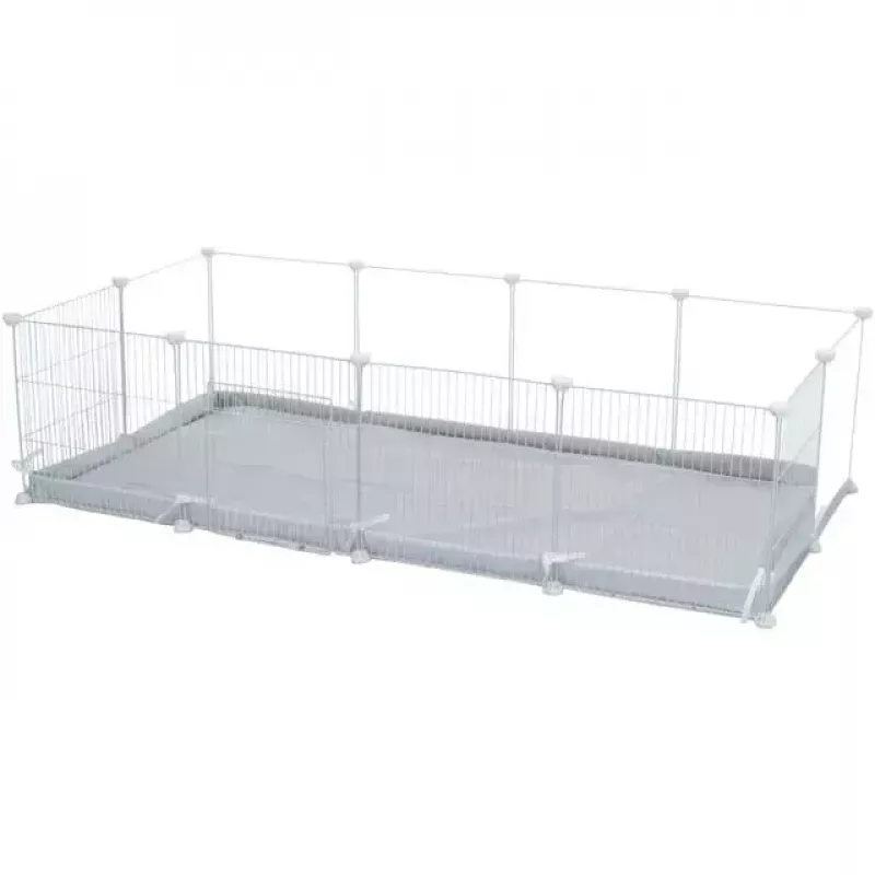 Cage Trixie Indoor Run TX-62460 for Guinea Pig/Rabbit, Metal, Grey, 1400×700×350 mm